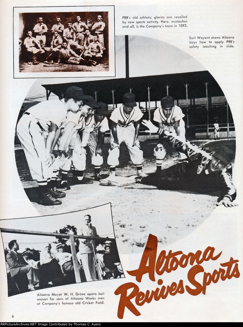 PRR: "Altoona Revives Sports," Page 6, 1952